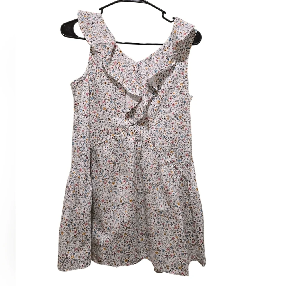 NWT Tea Collection Multicolor Floral Ruffle Dress